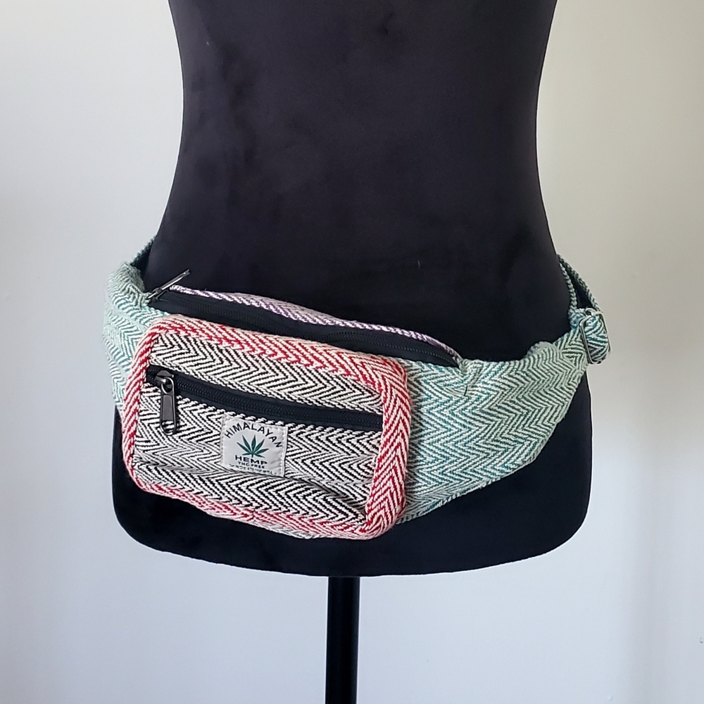 Nwot handmade hemp cotton boho fannypack